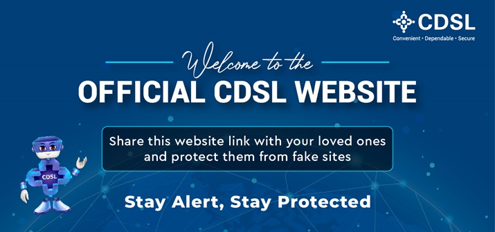 Official CDSL Website, Stay Alert Stay Protected